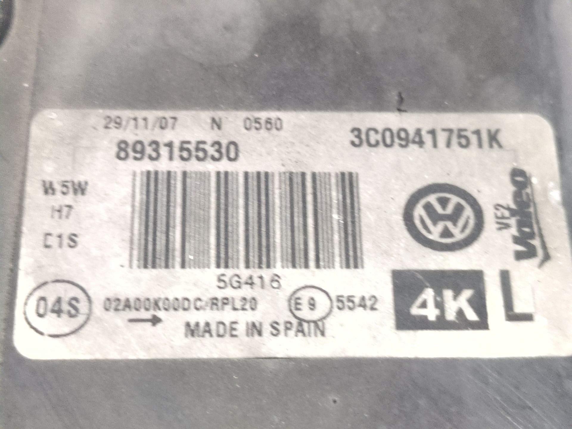 faro_izquierdo_xenon_89315530_3c0941751k_volkswagen_passat_b6_3c2_2_0_tdi