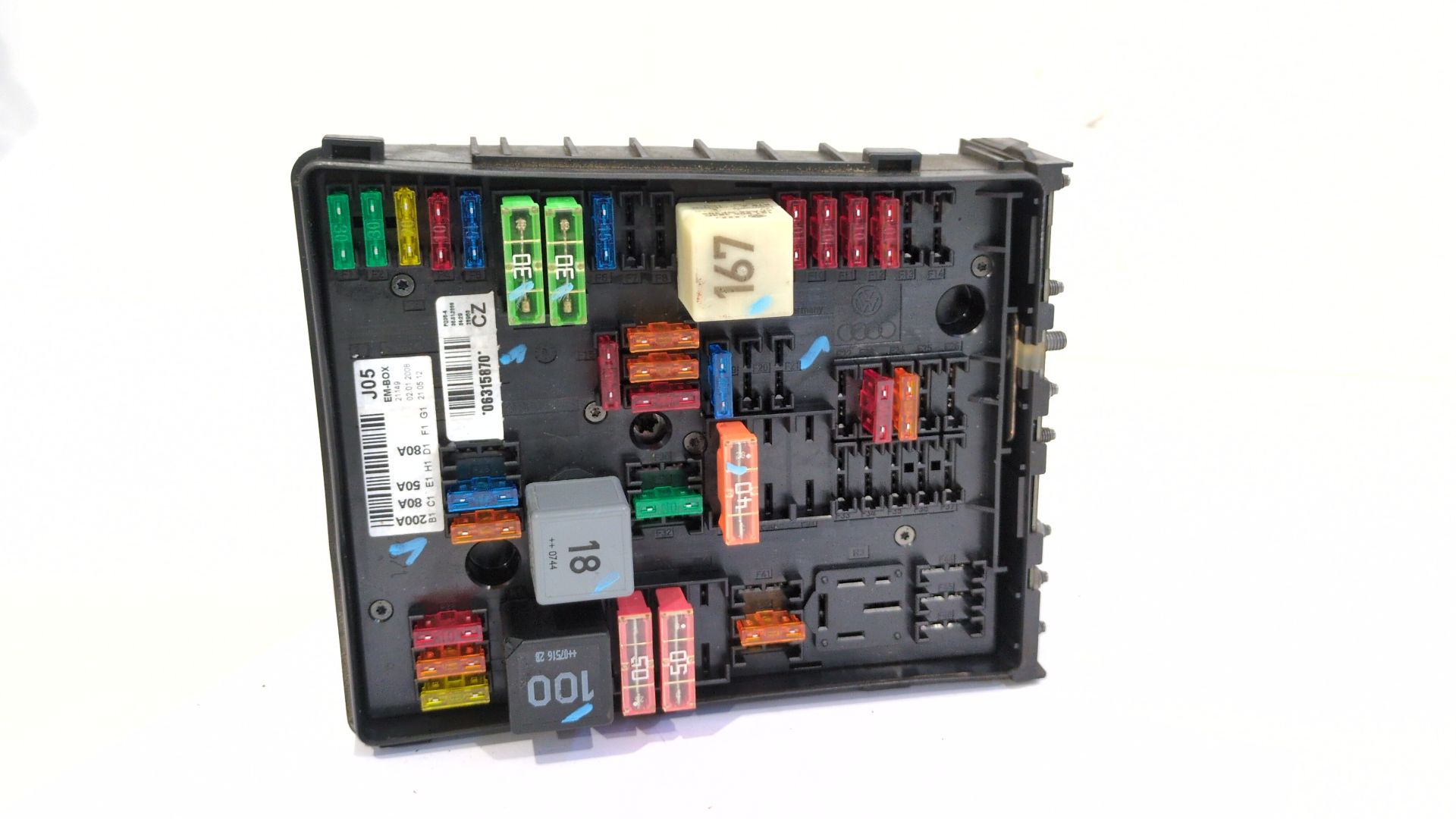 CAJA RELES / FUSIBLES VOLKSWAGEN GOLF V (1K1) 2.0 GTI - 1K0937124P